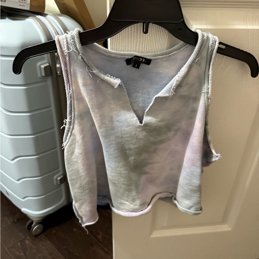 Papermoon Pastel Tie-Dye Crop Top